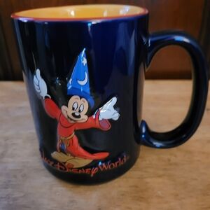 Walt Disney World Fantasia Sorcerer Mickey Embossed Coffee Mug
